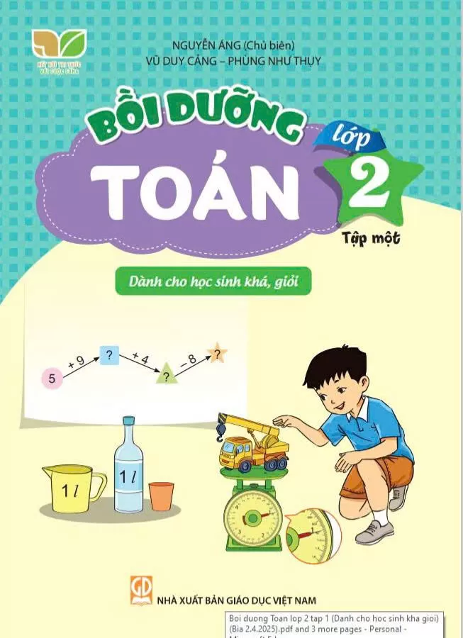 BỒI DƯỠNG TOÁN LỚP 2 - TẬP 1 (Dành cho học sinh khá, giỏi) - Bộ sách Kết nối tri thức